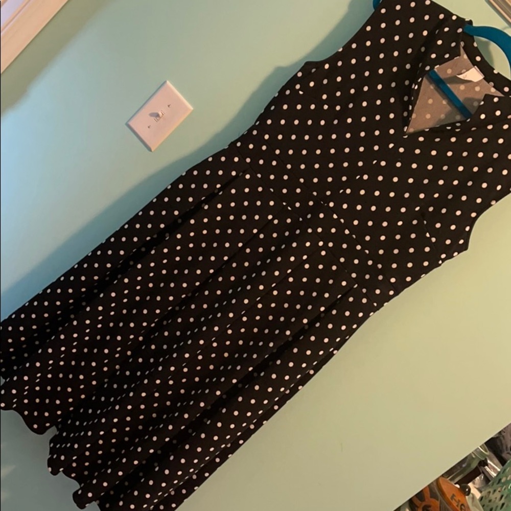 NWOT Black/White Polka Dot Dress 3X